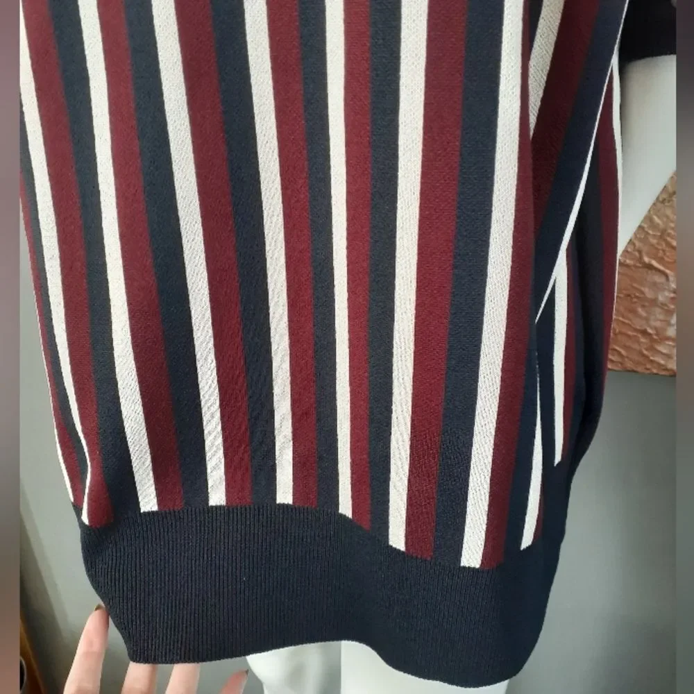 Zara Nwt Striped V-Neck Sweater - Picture 10 of 12